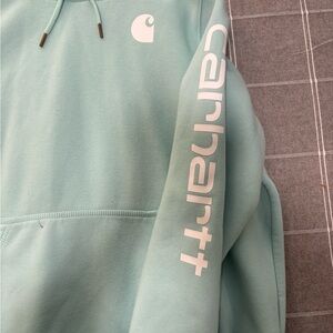 Carhartt Light Green Hoodie with Logo